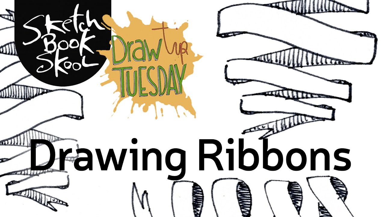 How To Draw A Ribbon Youtube