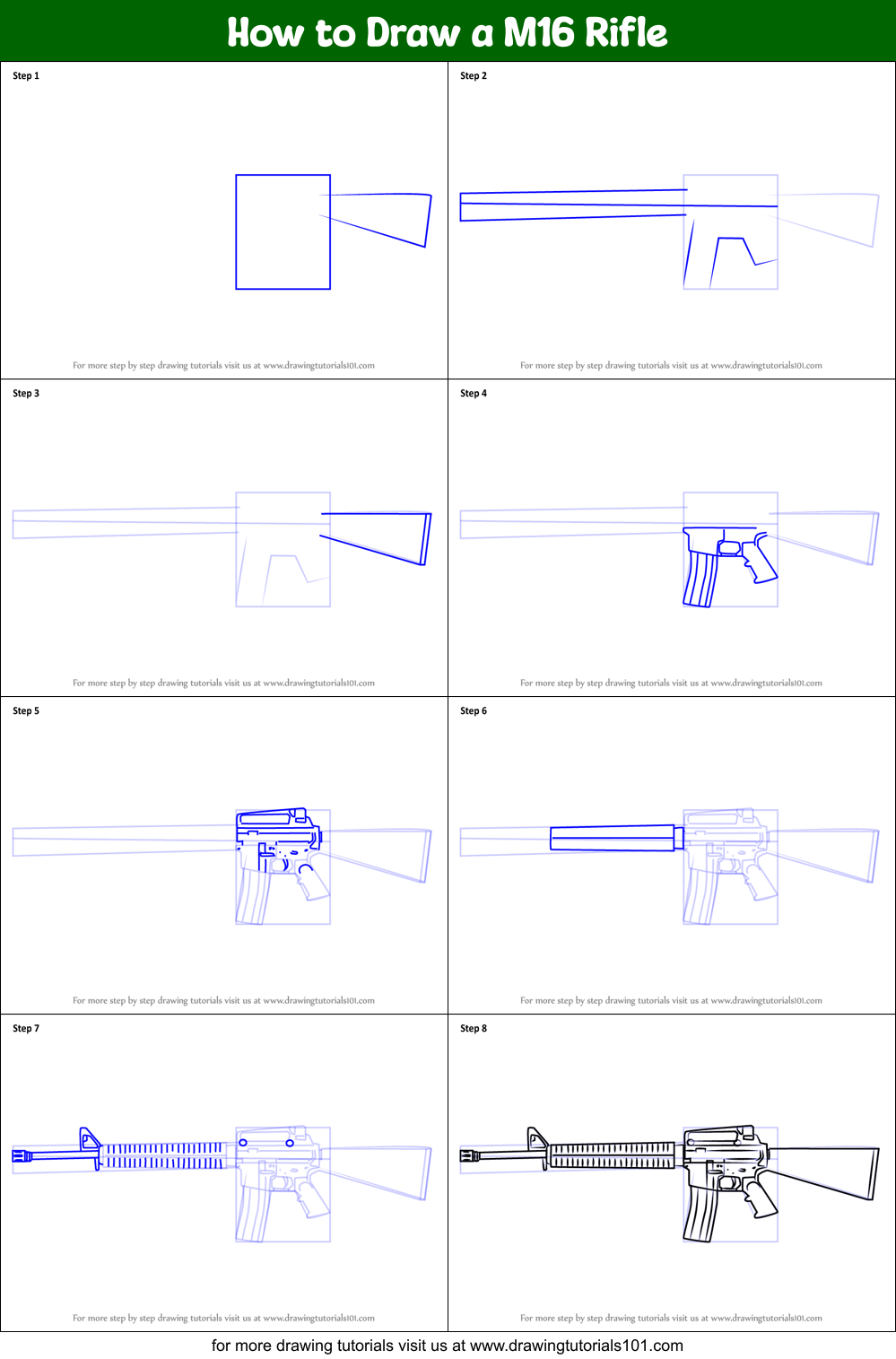 How To Draw A Rifle Video