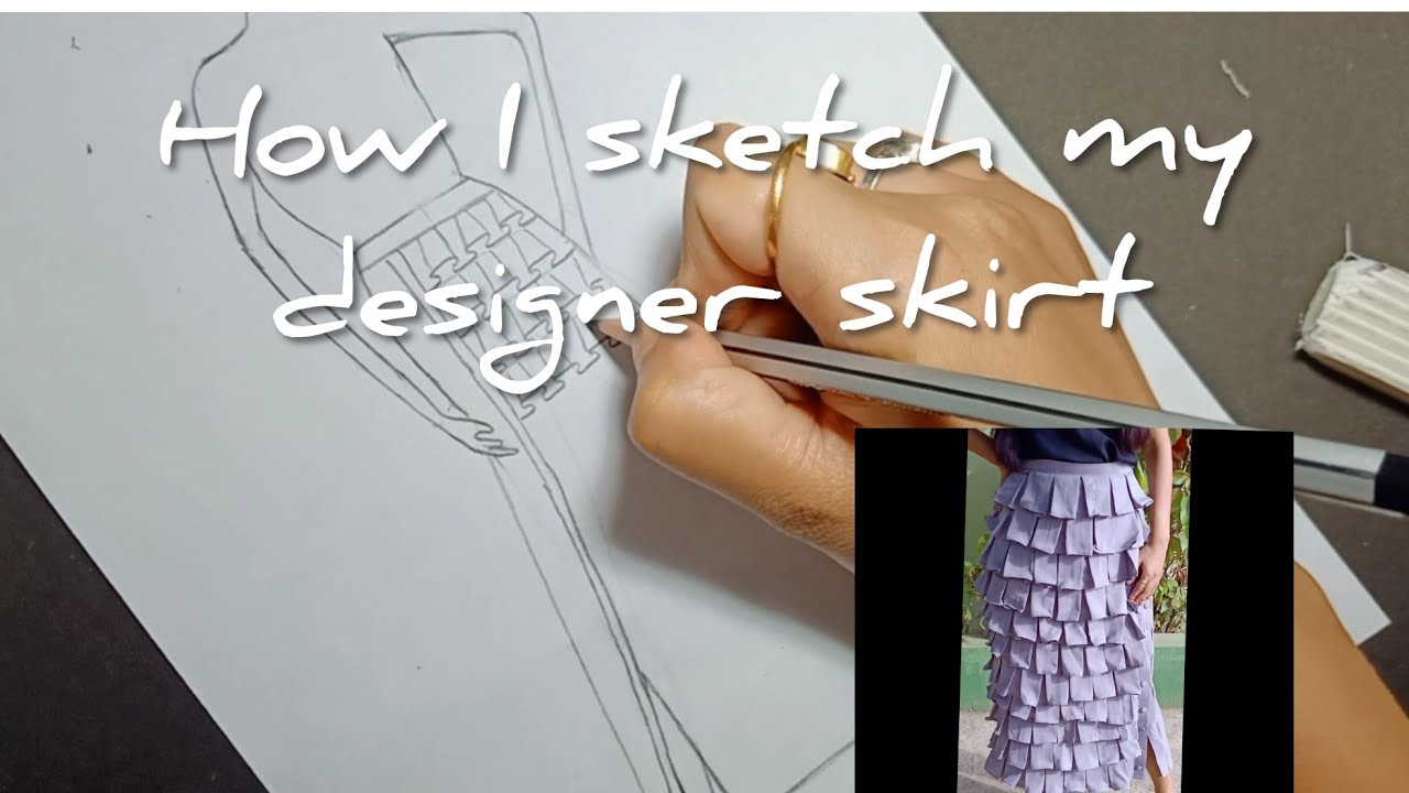 How To Draw A Ruffle Skirt
