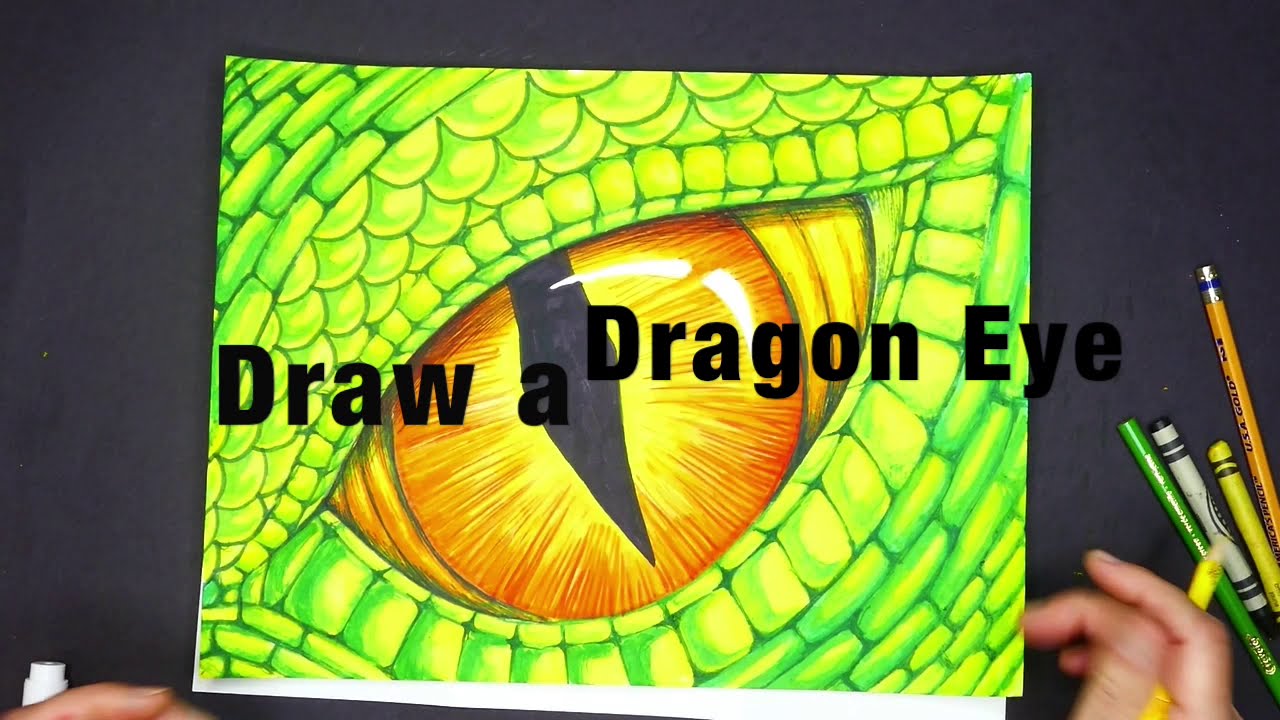 How To Draw An Dragon Eye