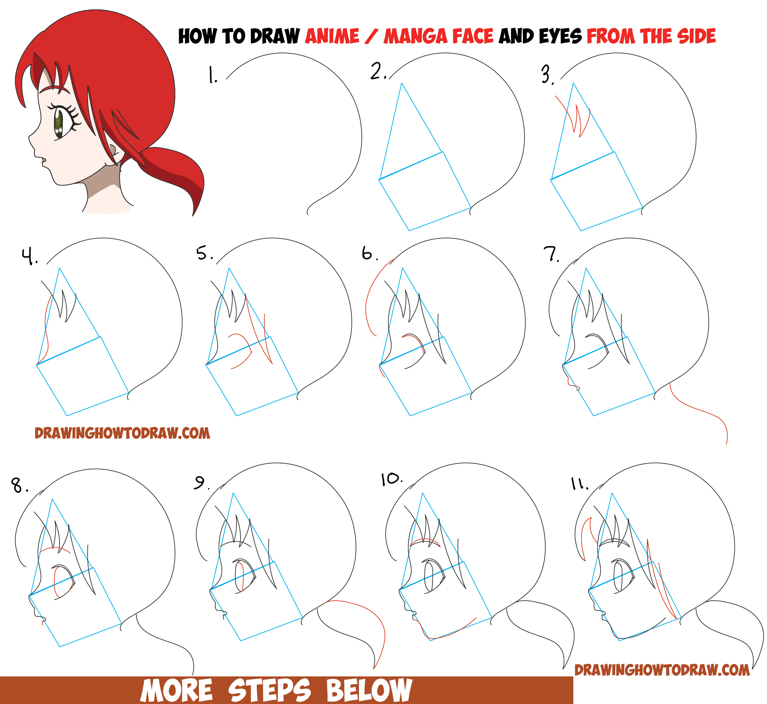 How To Draw Anime Face Youtube