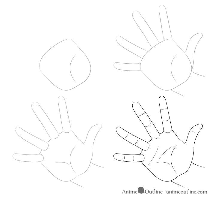 How To Draw Anime Fingers Step By Step