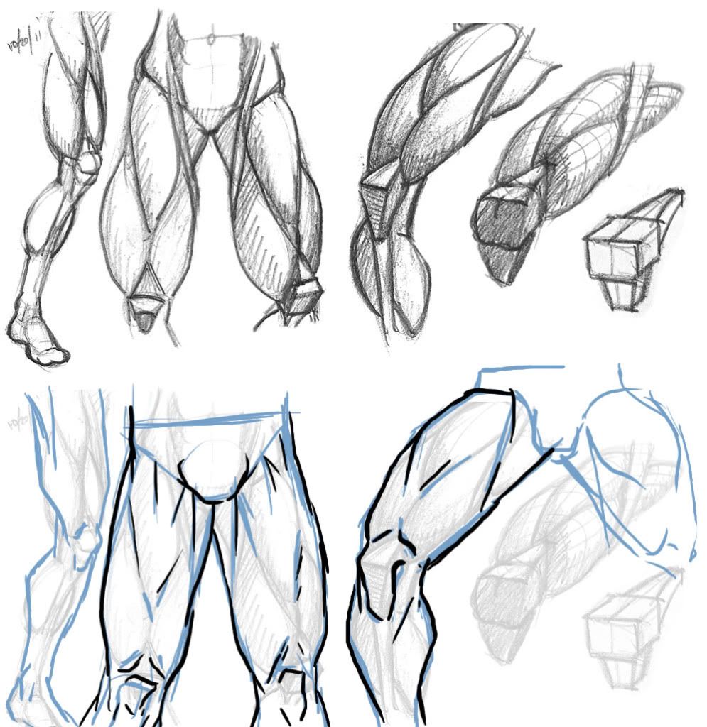 How To Draw Cross Legs