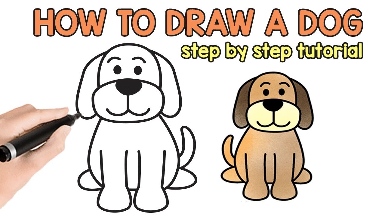 How To Draw Curly Hair Dog