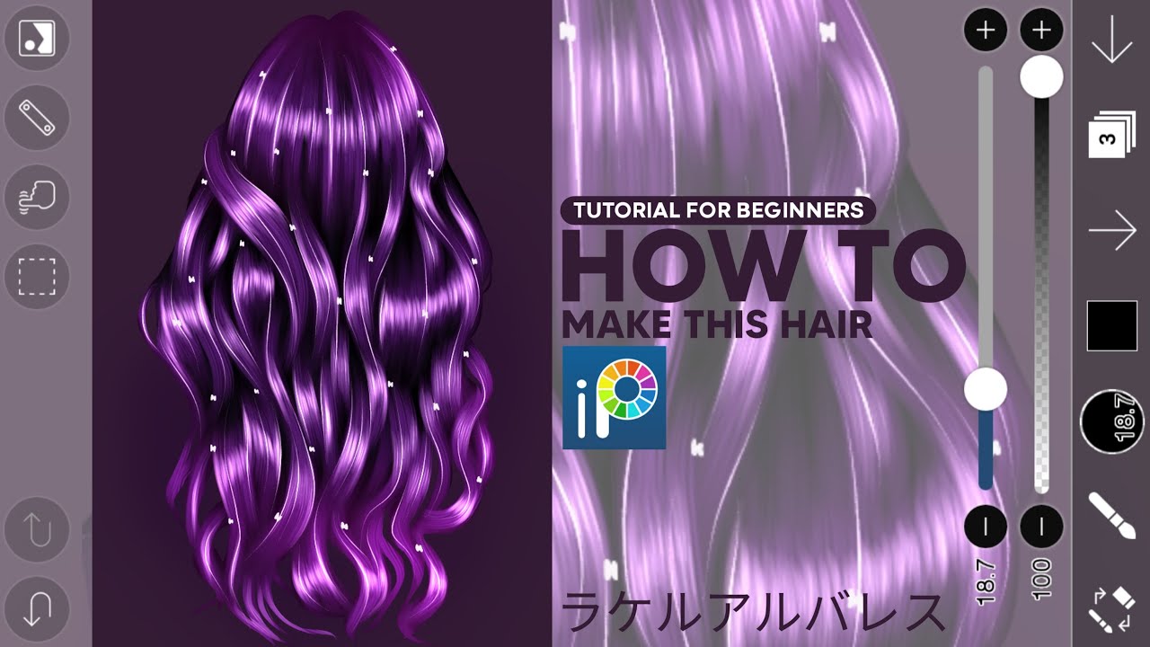 How To Draw Curly Hair On Ibispaint X