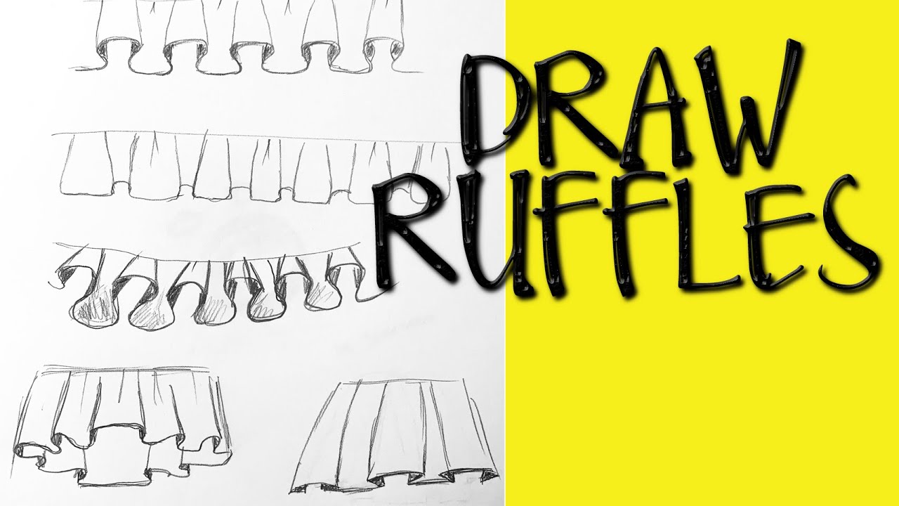 How To Draw Curtain Ruffles