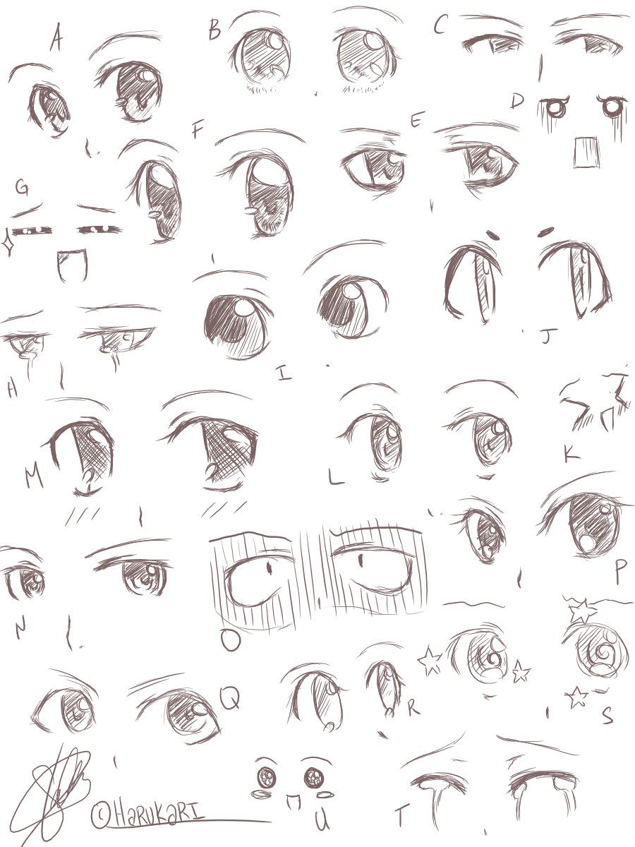 How To Draw Cute And Easy Anime Eyes