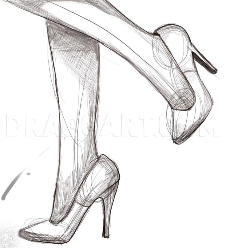 How To Draw Legs With High Heels