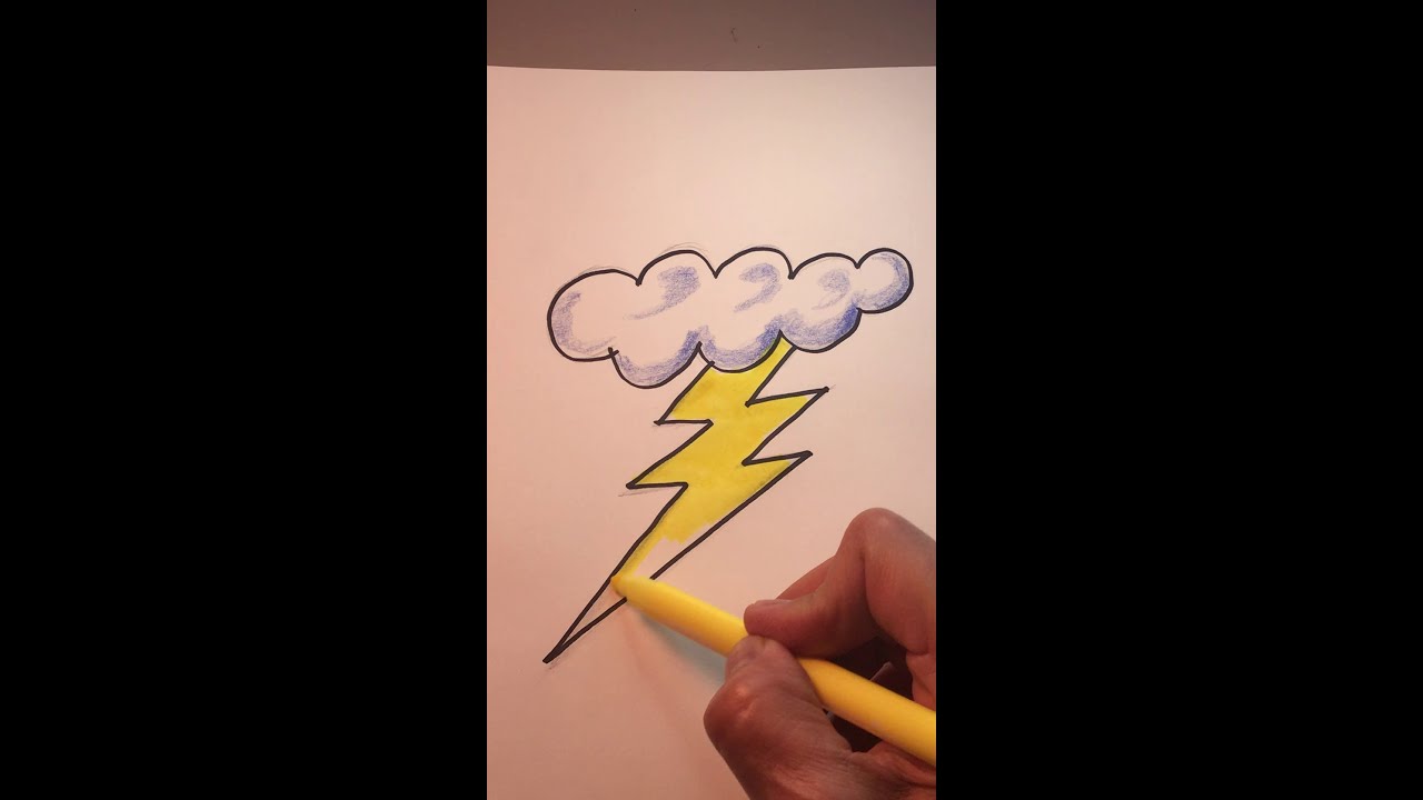 How To Draw Lightning Easy