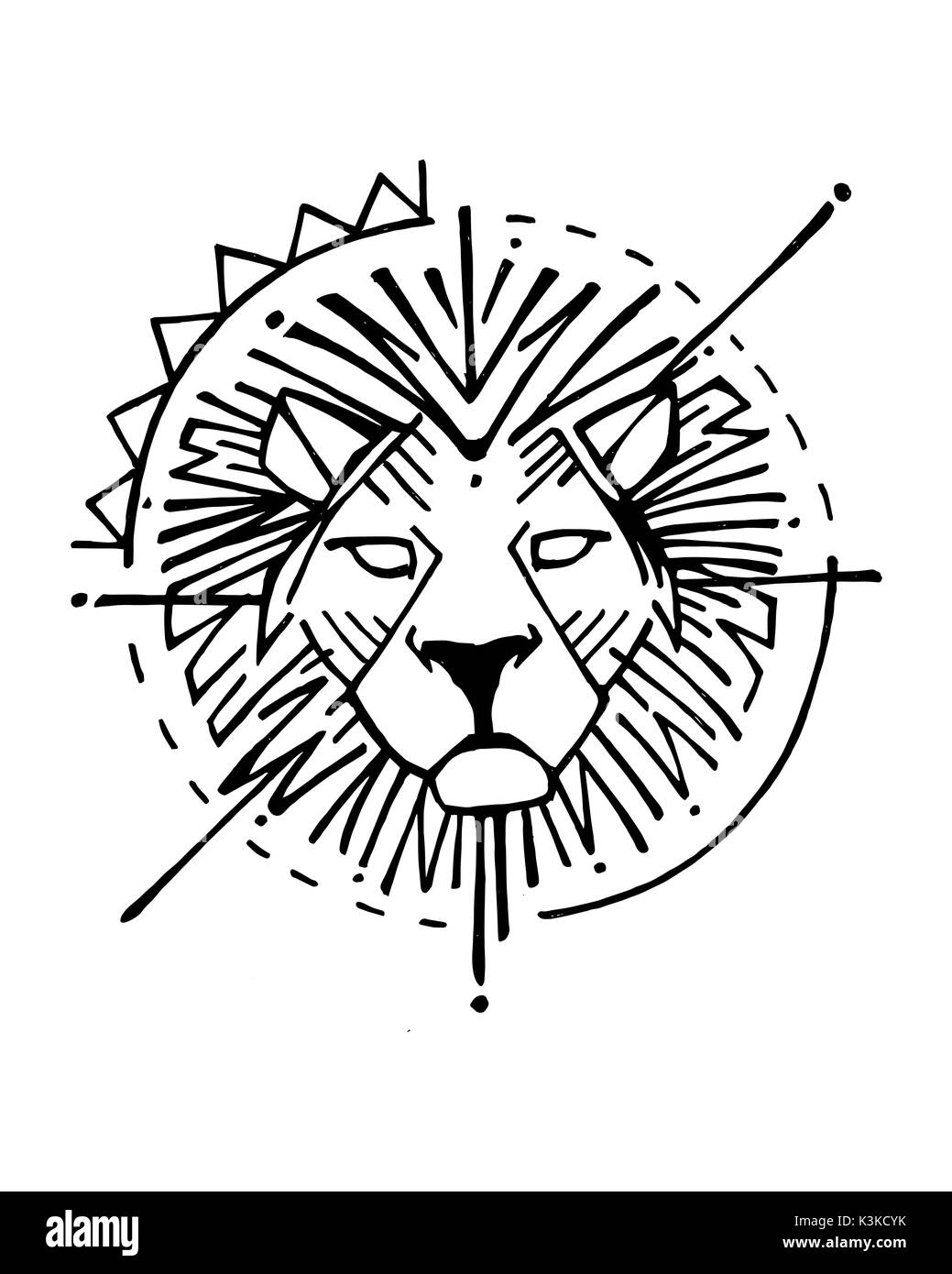 How To Draw Lion Symbol