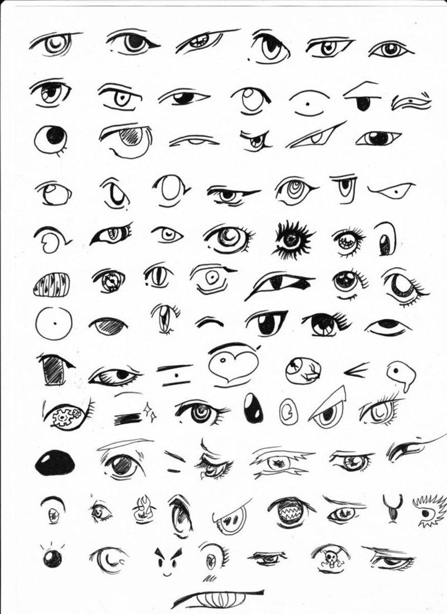 How To Draw Manga Style Eyes