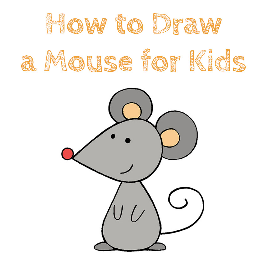 How To Draw Mouse With Numbers