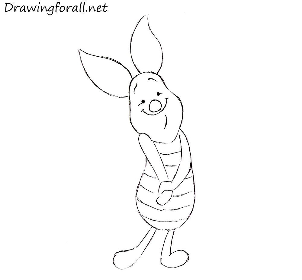 How To Draw Piglet Winnie The Pooh