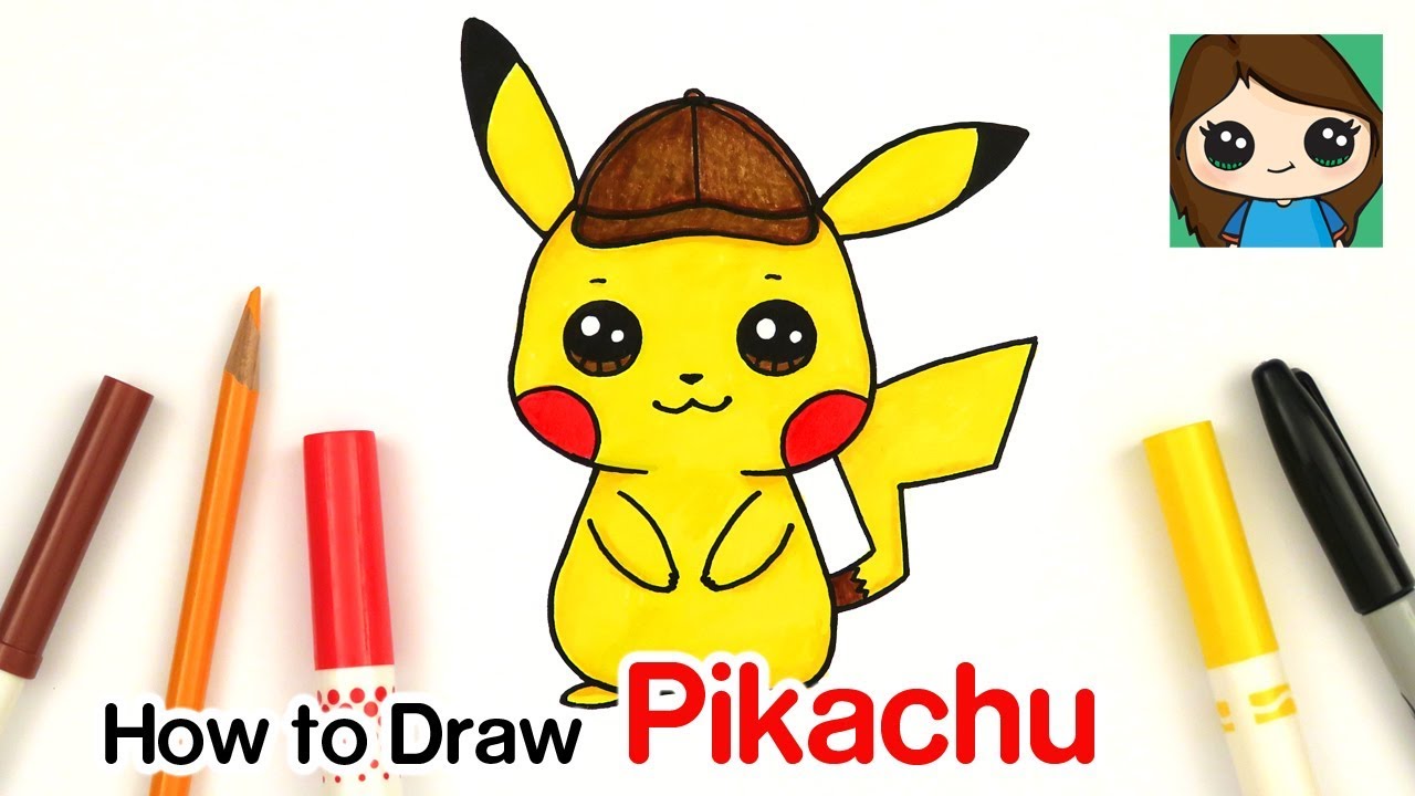 How To Draw Pikachu Detective