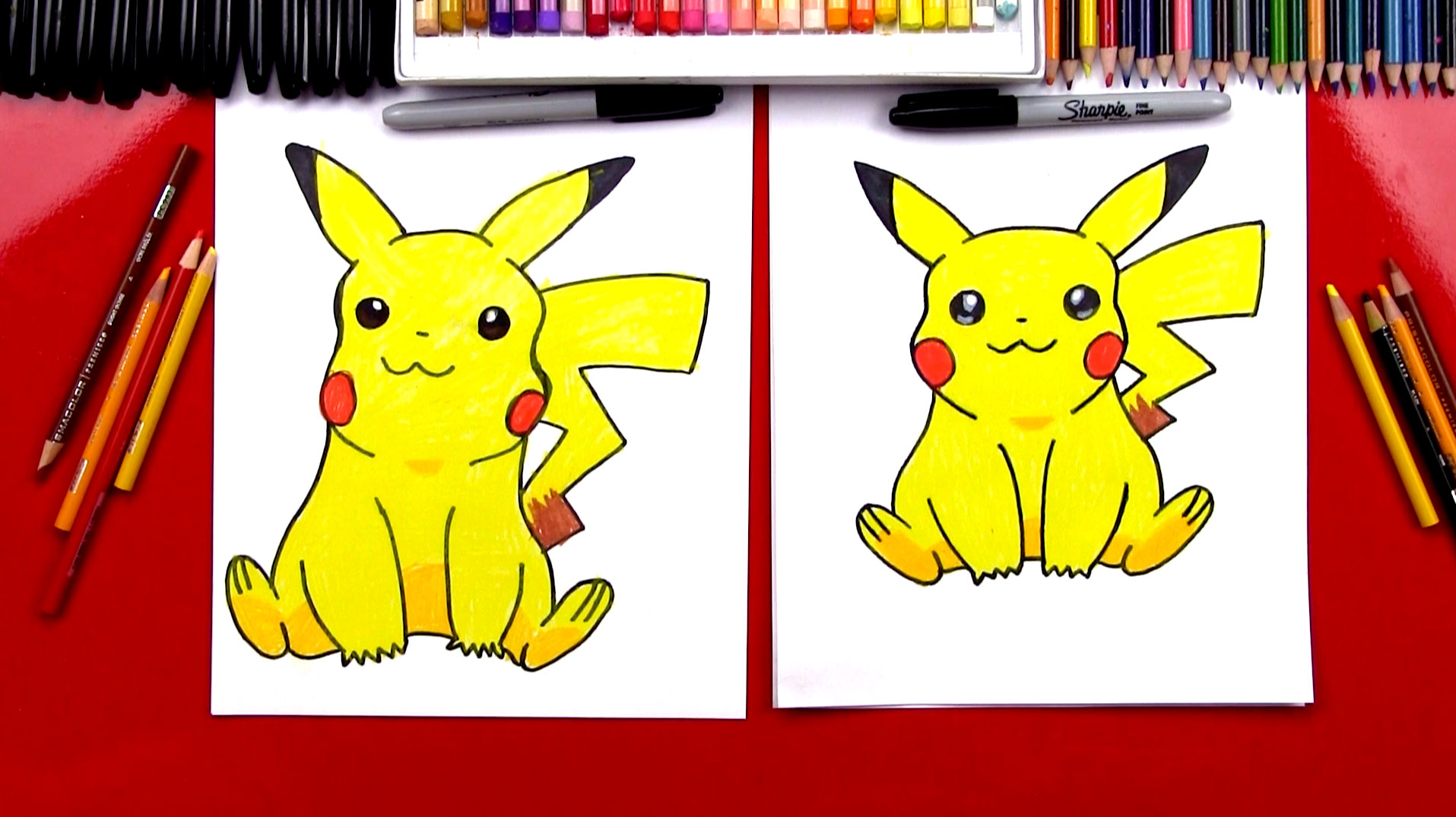 How To Draw Pikachu For Kids