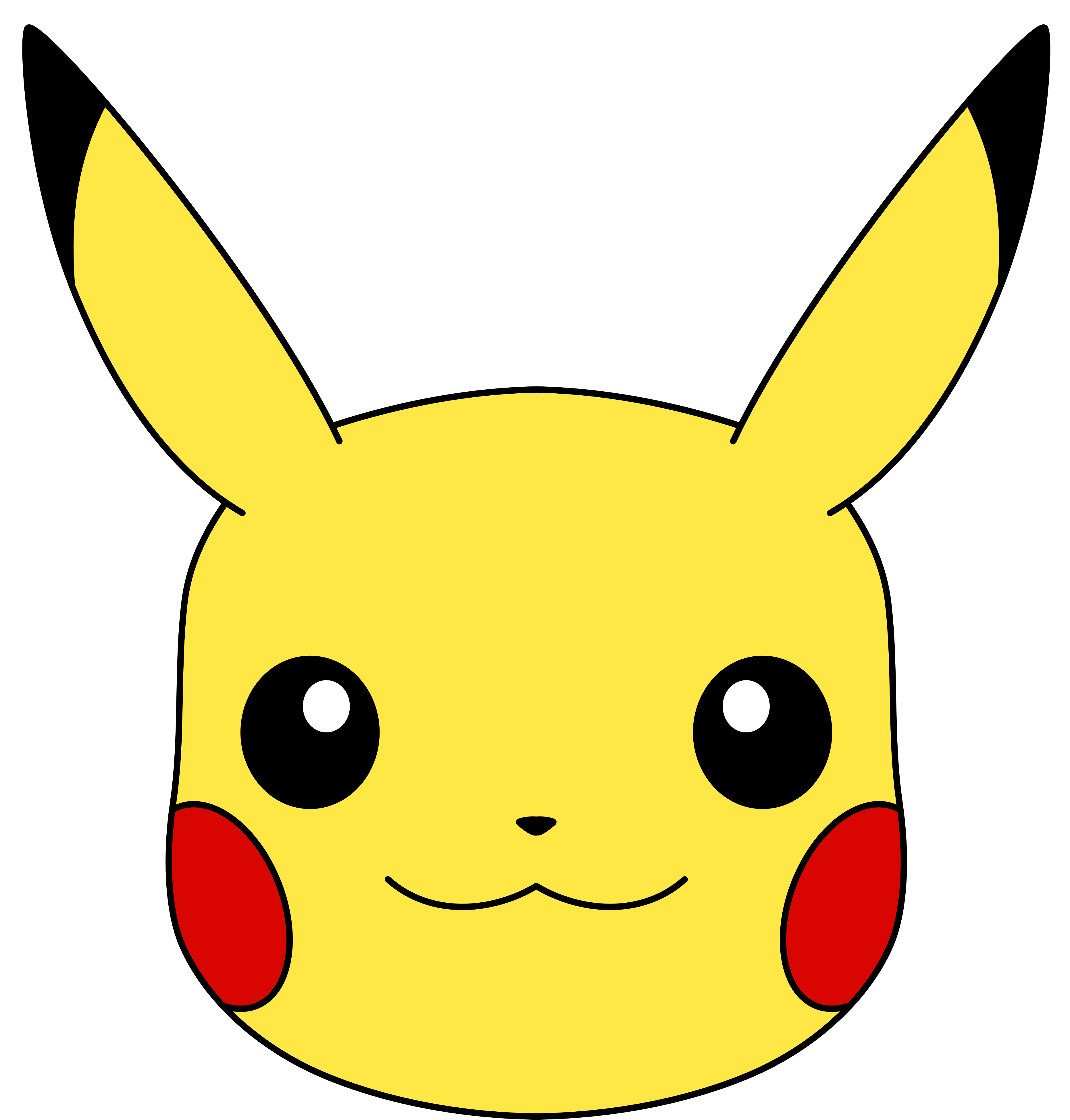 How To Draw Pikachu Head