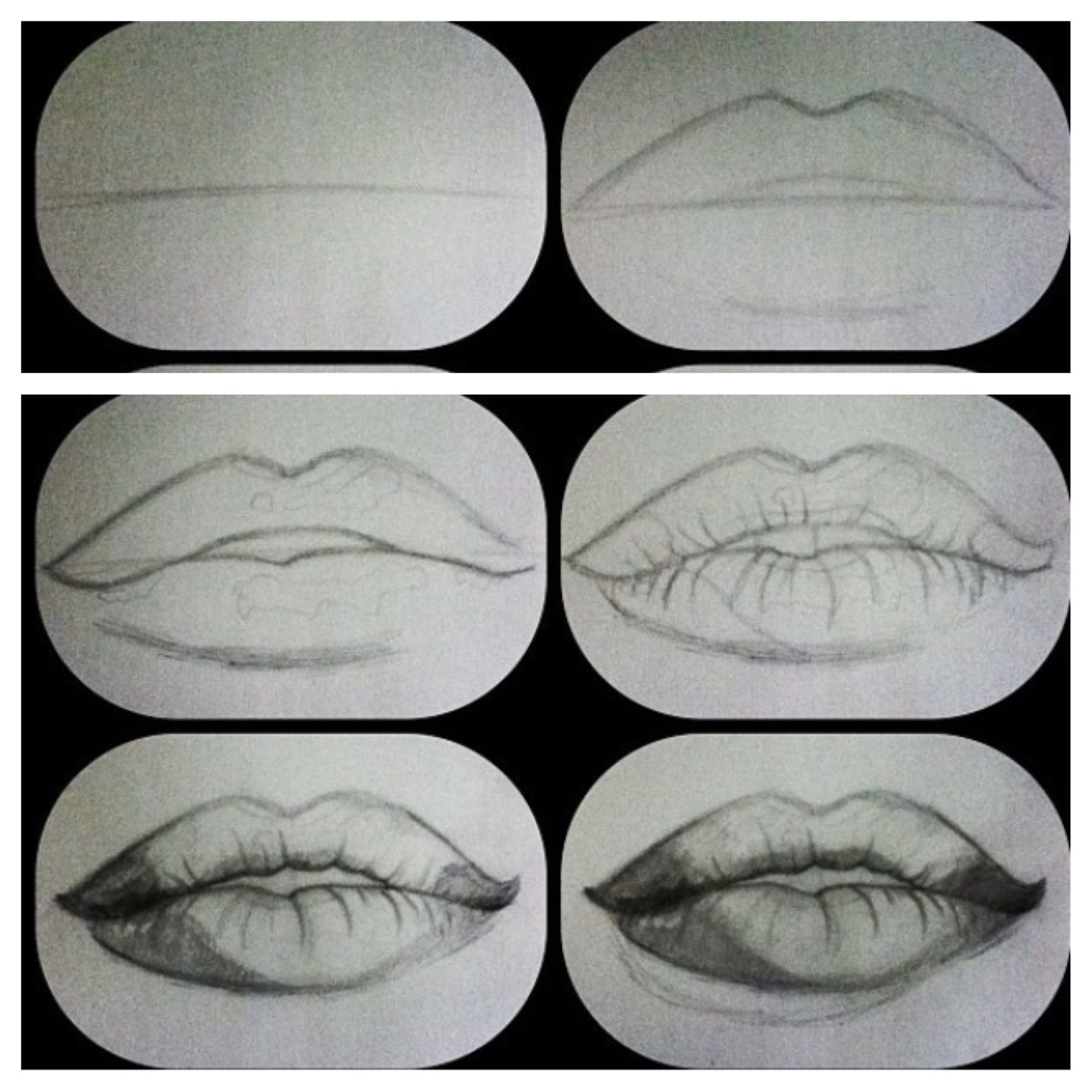 How To Draw Real Human Lips
