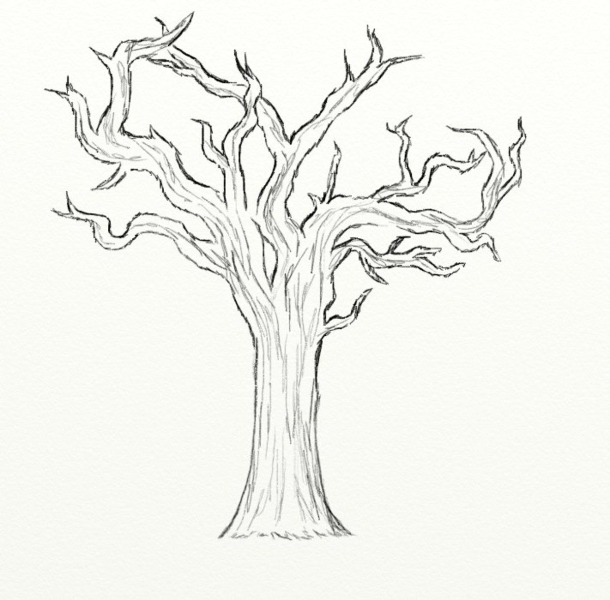 How To Draw Realistic Dead Tree