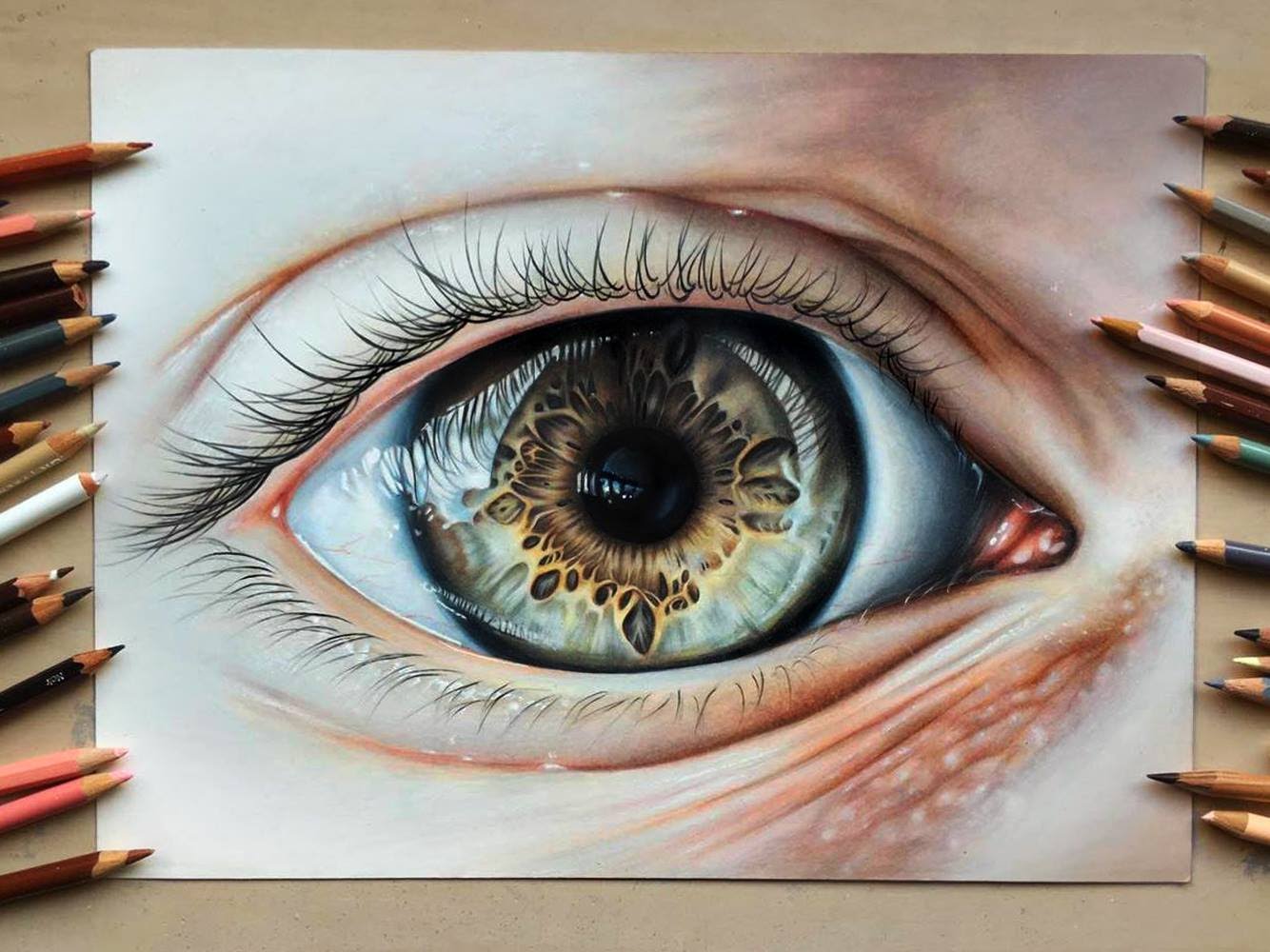 How To Draw Realistic Eyes Colored Pencil