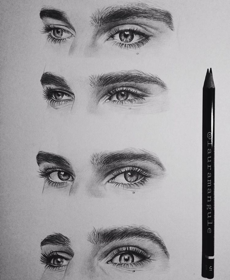 How To Draw Realistic Eyes Male