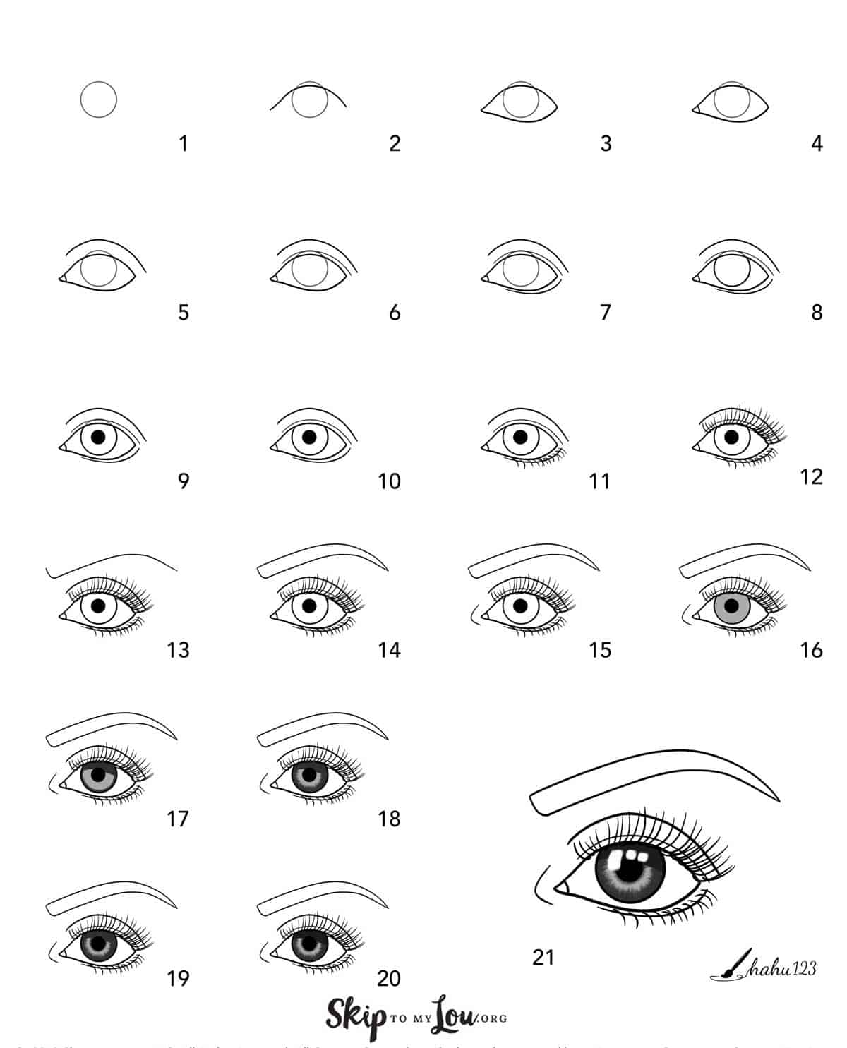 How To Draw Realistic Eyes Step By Step For Beginners