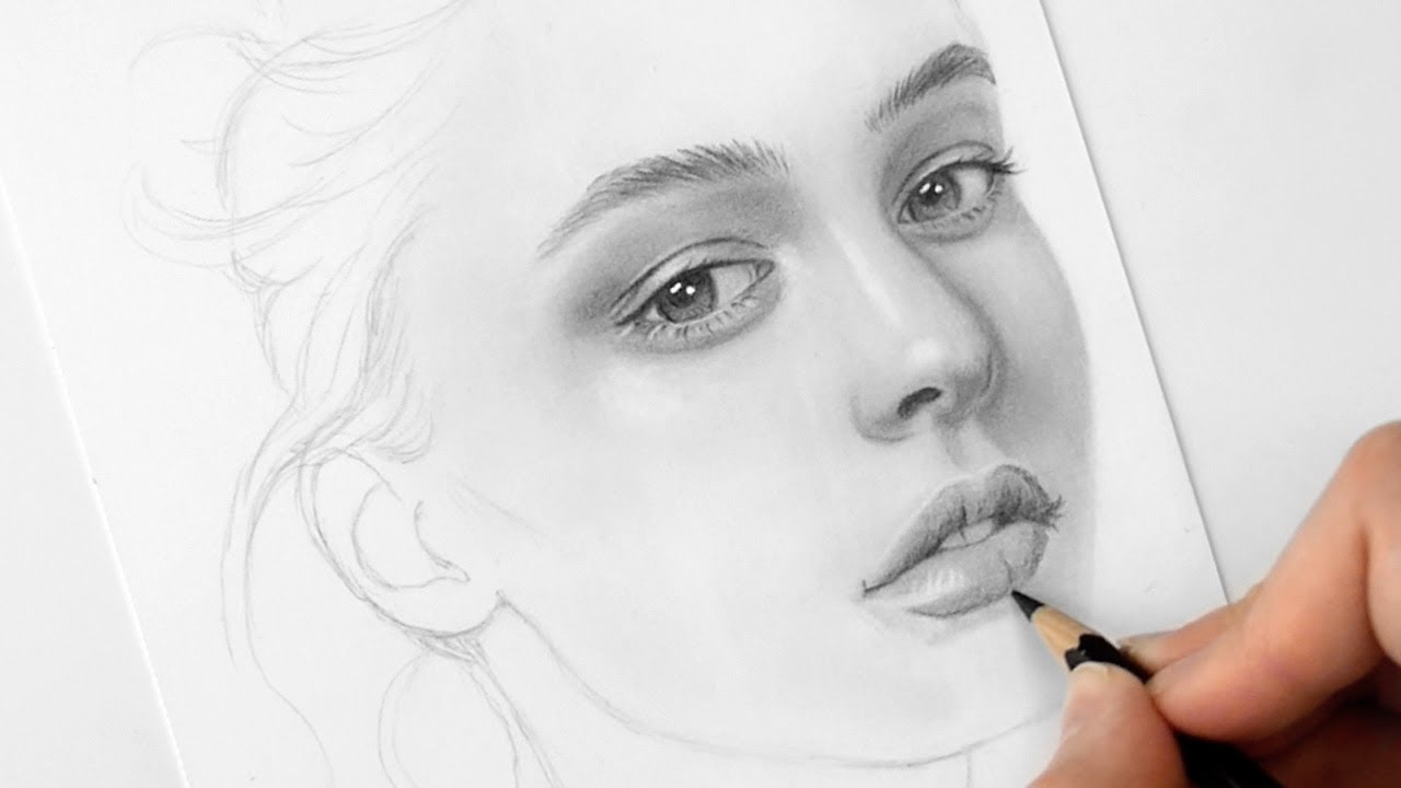 How To Draw Realistic Face With Pencil