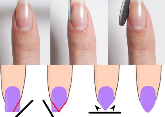 How To File Almond Nails Short