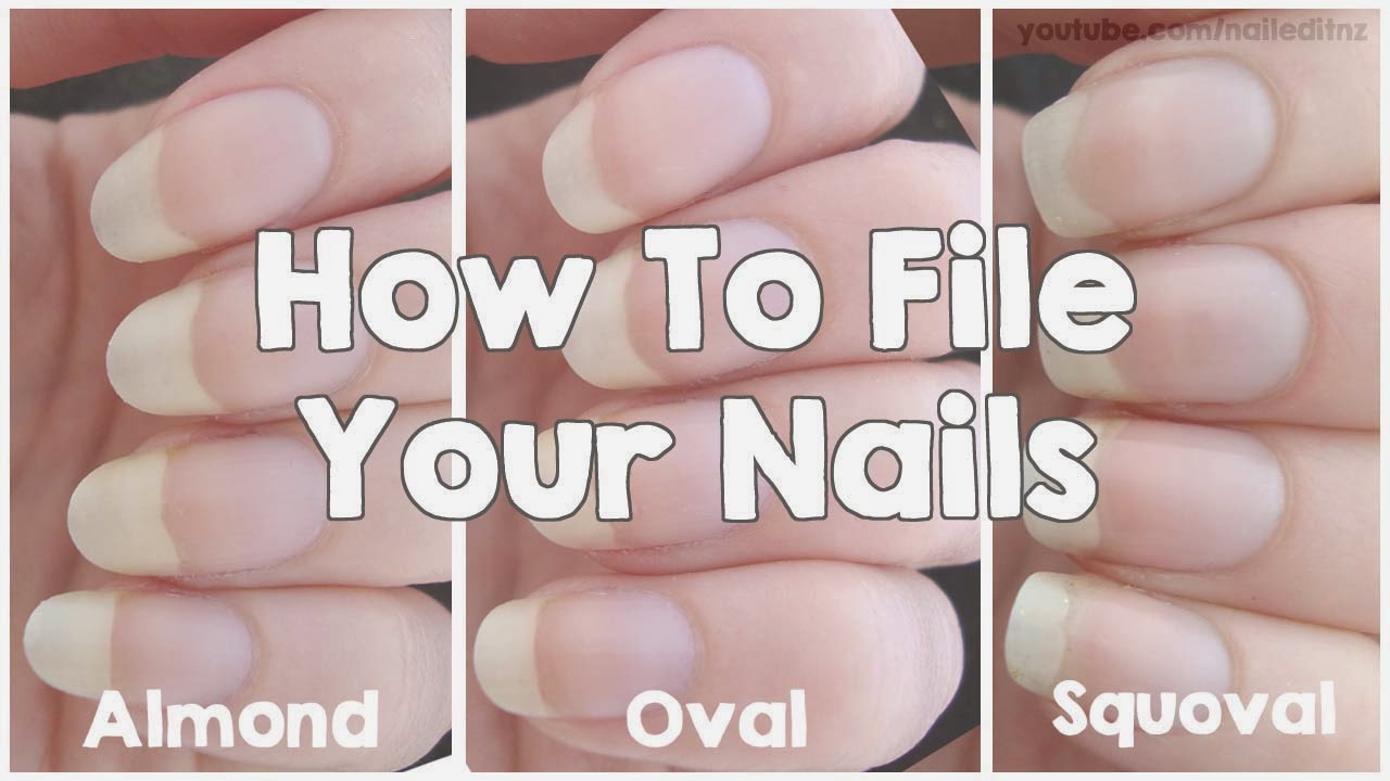 How To File Short Nails Oval