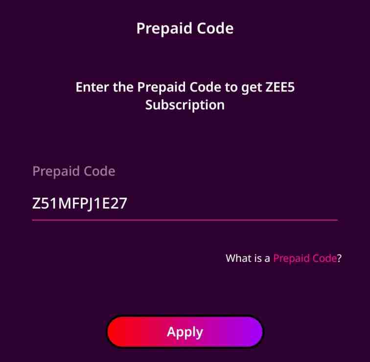 How To Get Zee5 One Month Subscription