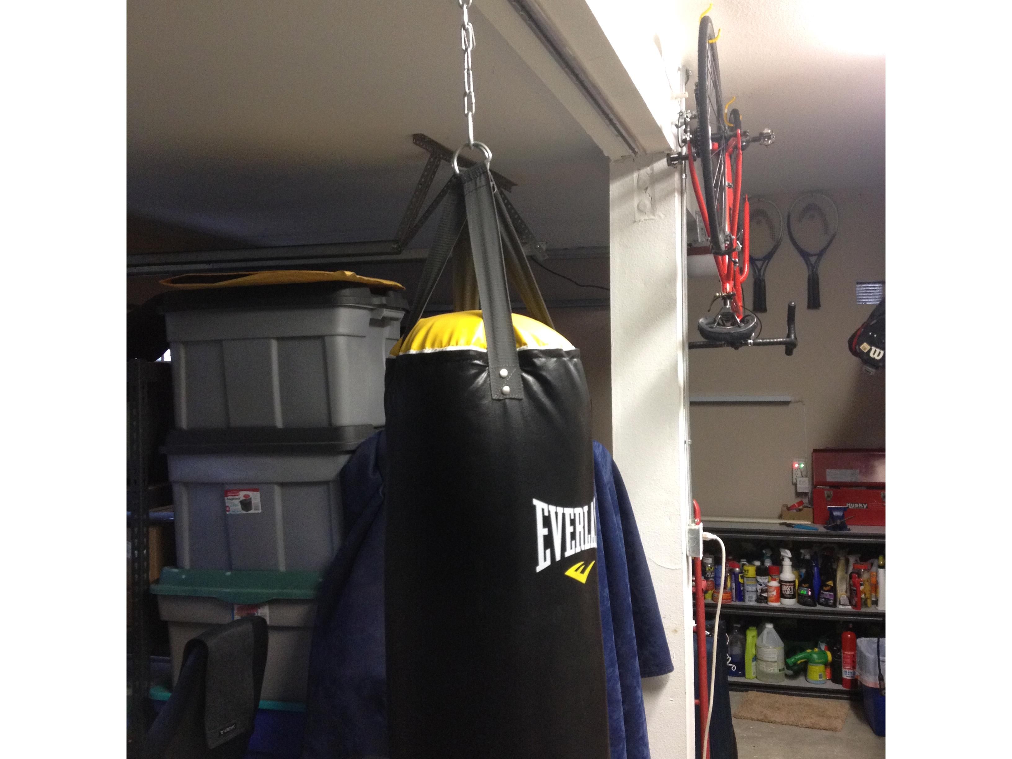 How To Hang Heavy Bag In Garage