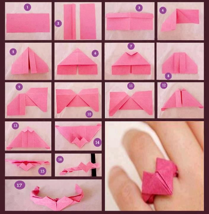 How To Make Paper Rings Heart Step By Step