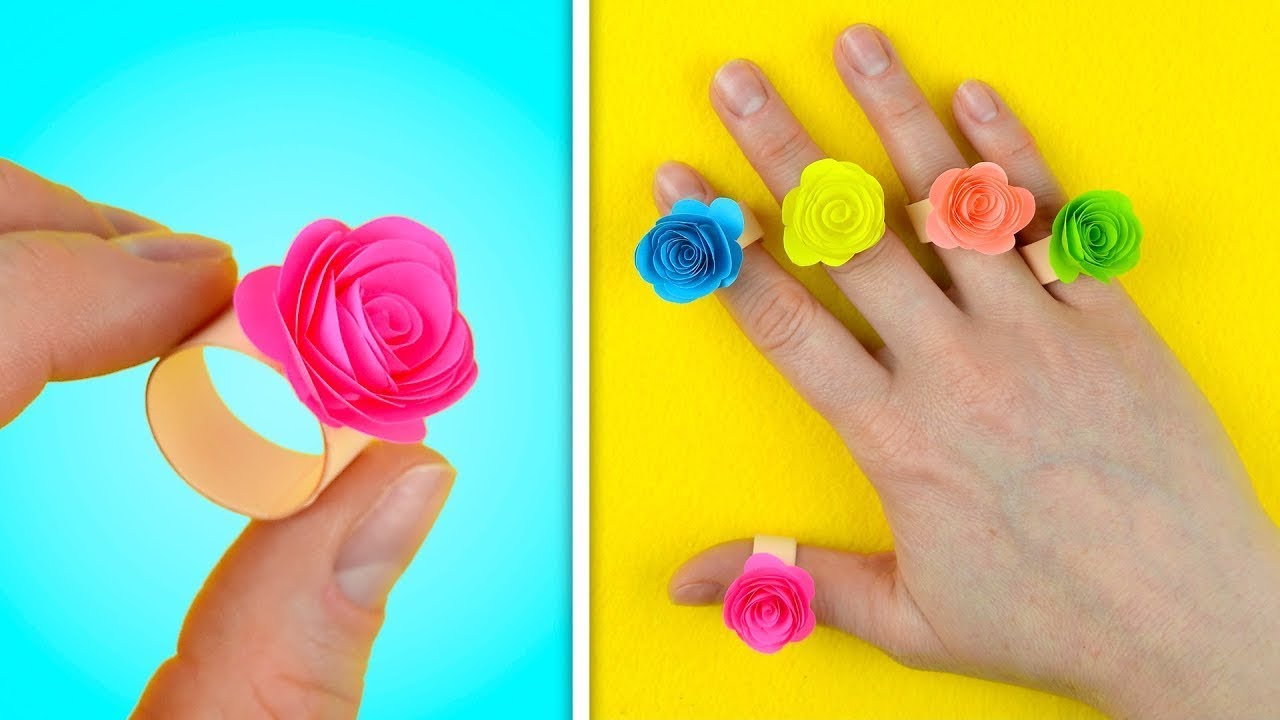 How To Make Paper Rings With Notebook Paper
