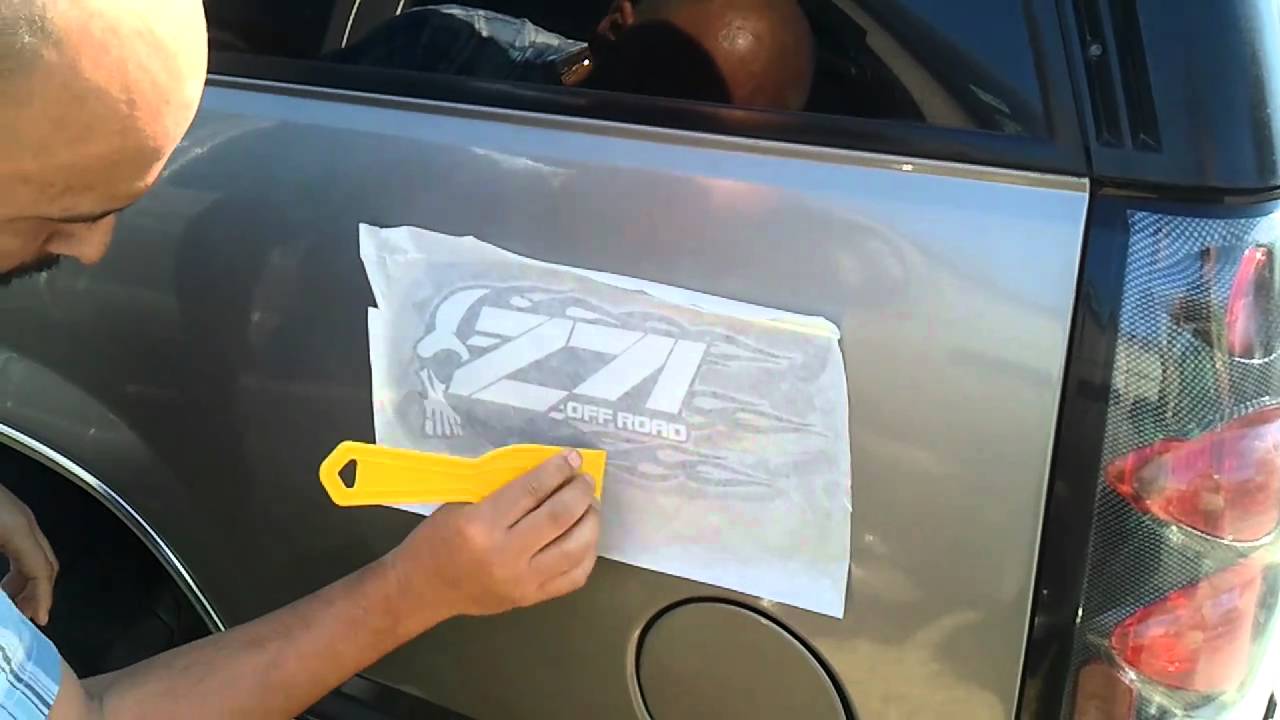 How To Put Decal On Car