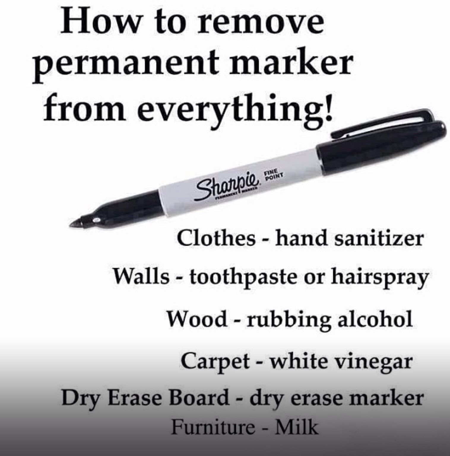 How To Remove Sharpie From Shirt