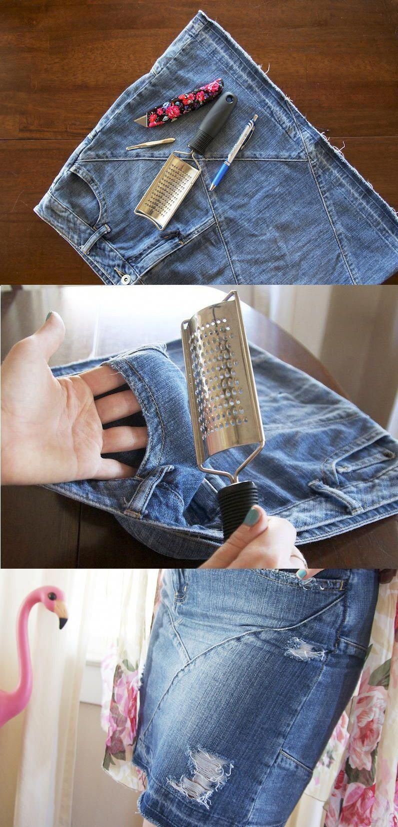 How To Shred Jeans