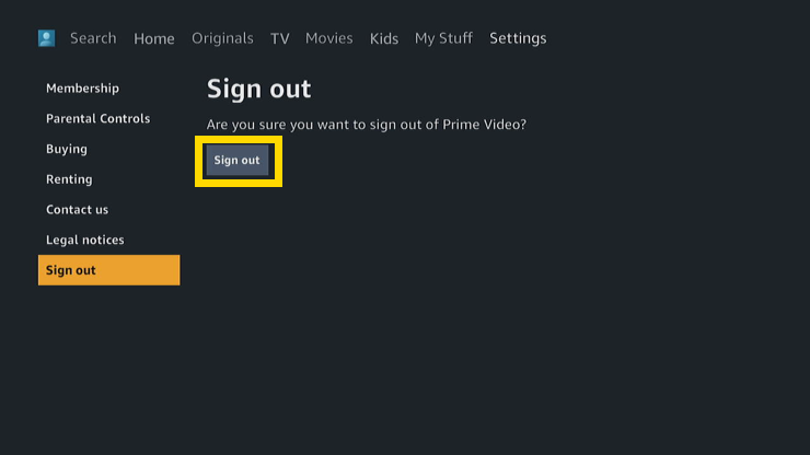 How To Sign Out Of Prime Video On Roku
