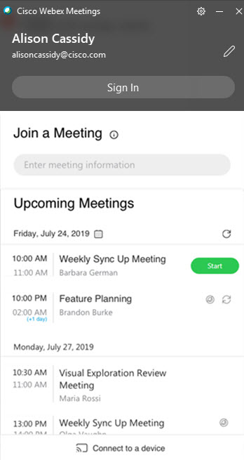 How To Use Cisco Webex Meetings Desktop App