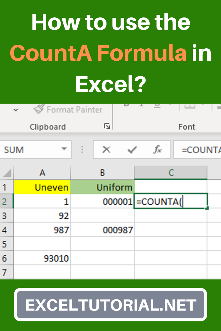 How To Use Excel Text Formula