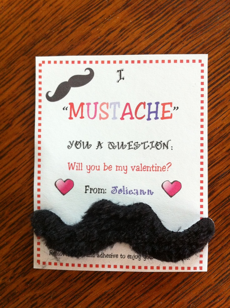 I Mustache You A Question Will You Be My Valentine
