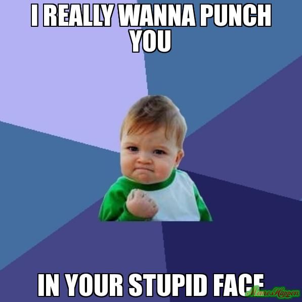 I Want To Punch You In The Face Meme