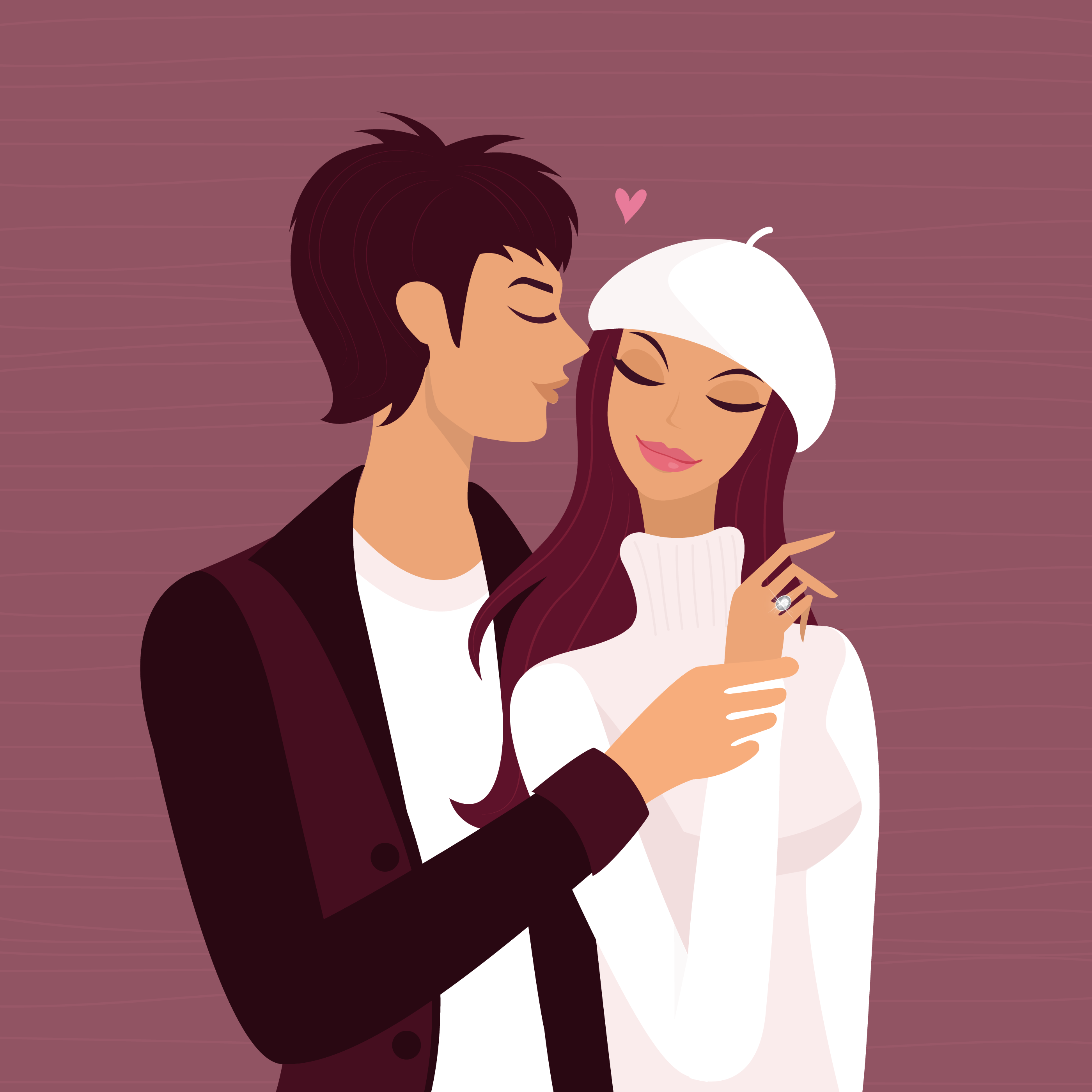 Illustration Of Couple