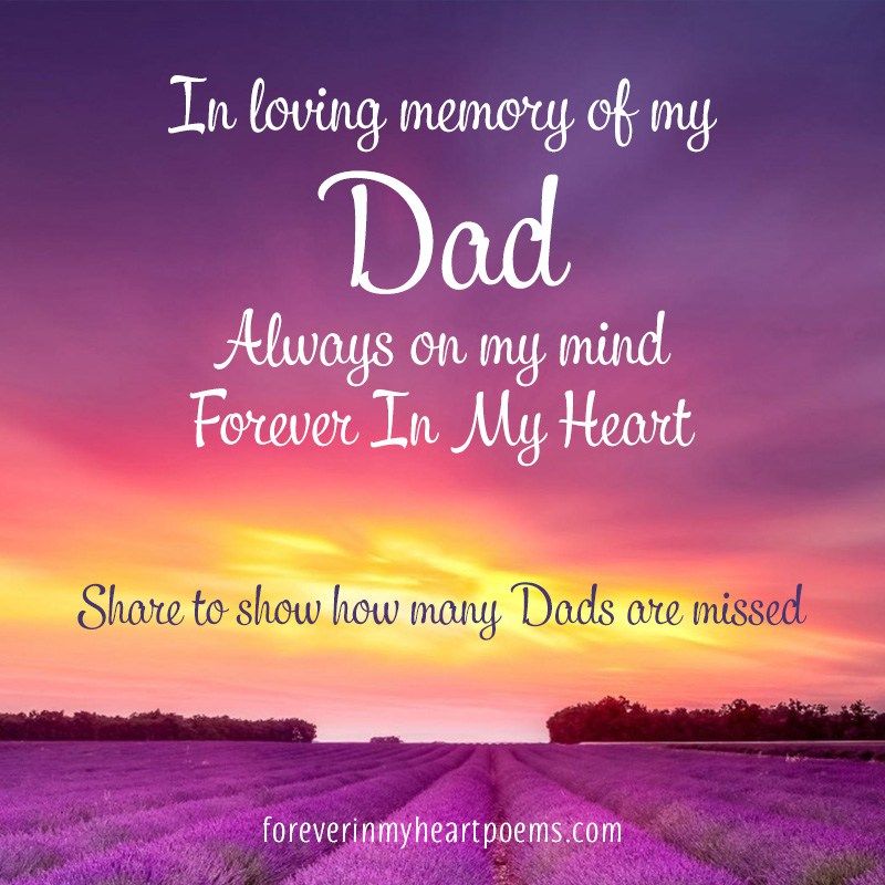 In Loving Memory Of My Dad Quotes