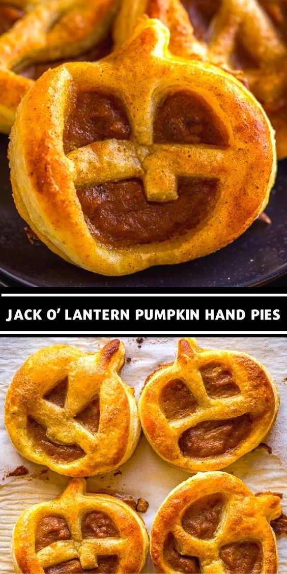 Jack O Lantern Hand Pies