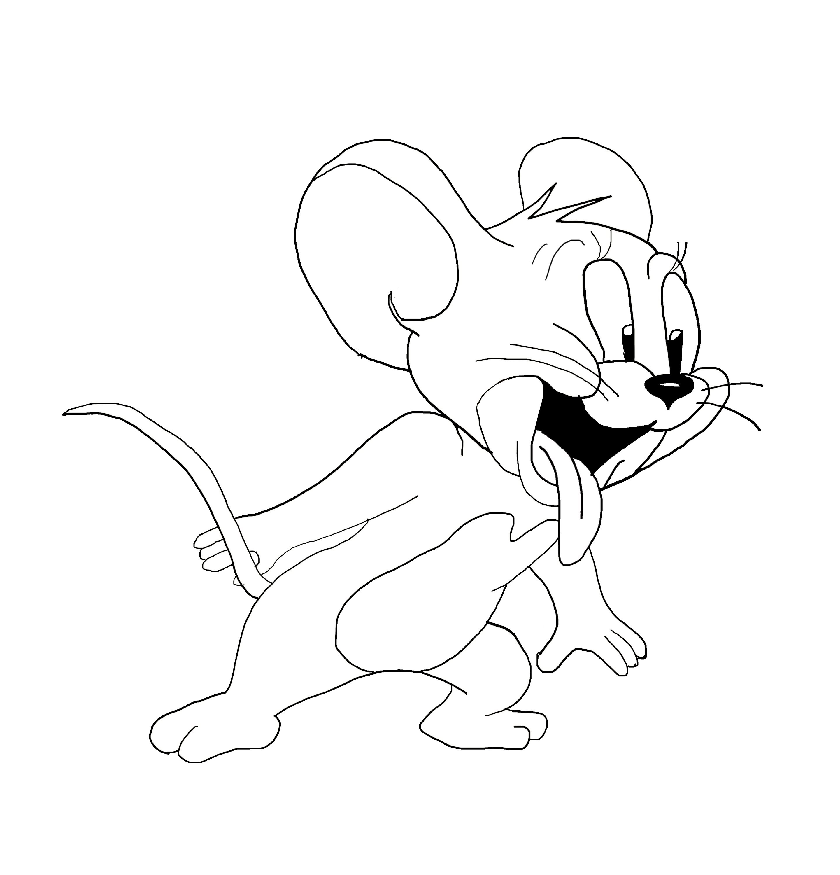 Jerry From Tom And Jerry Drawing