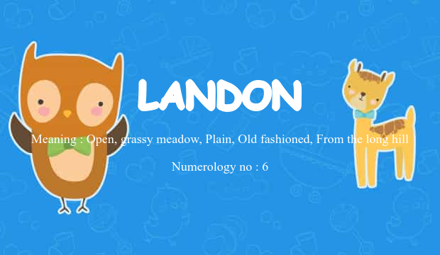 Landon Names And Meanings