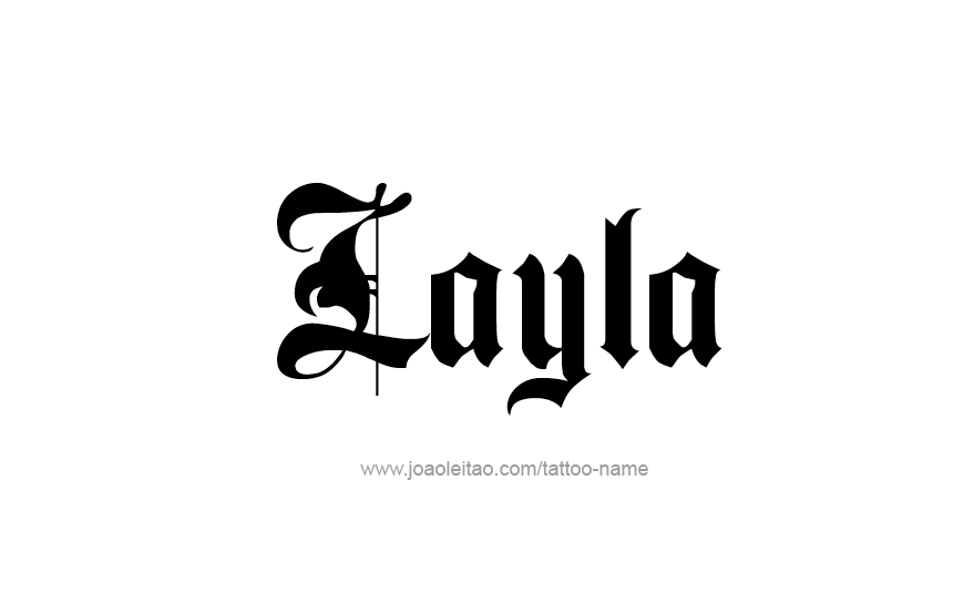 Layla Name Fonts