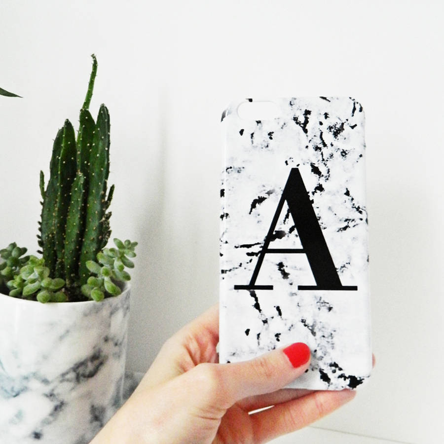 Letter Graphic Clear Phone Case