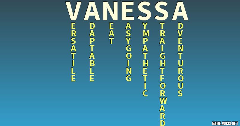 Meaning Of Vanessa In The Bible