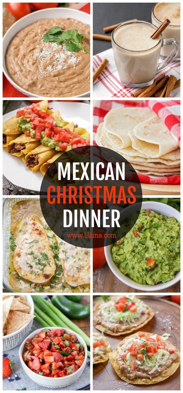 Mexican Christmas Food And Drinks