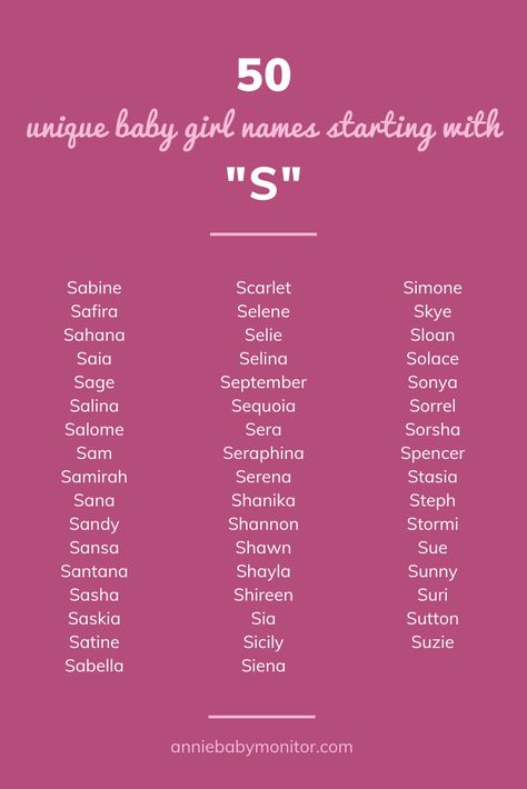 Mexican Female Names Starting With S